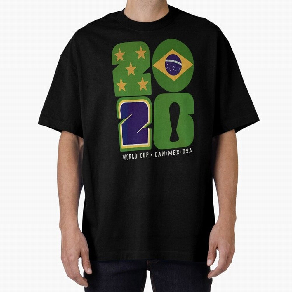 Brazil Football World Cup 2026 - Can Mex Usa Typography Essential T-Shirt Make Every Match About FIFA World Cup 2026 Group Stage Spirit, Highlighting France and Portugal, Cristiano Ronaldo, Fan Favorite Moments, National Team Passion, Big Match