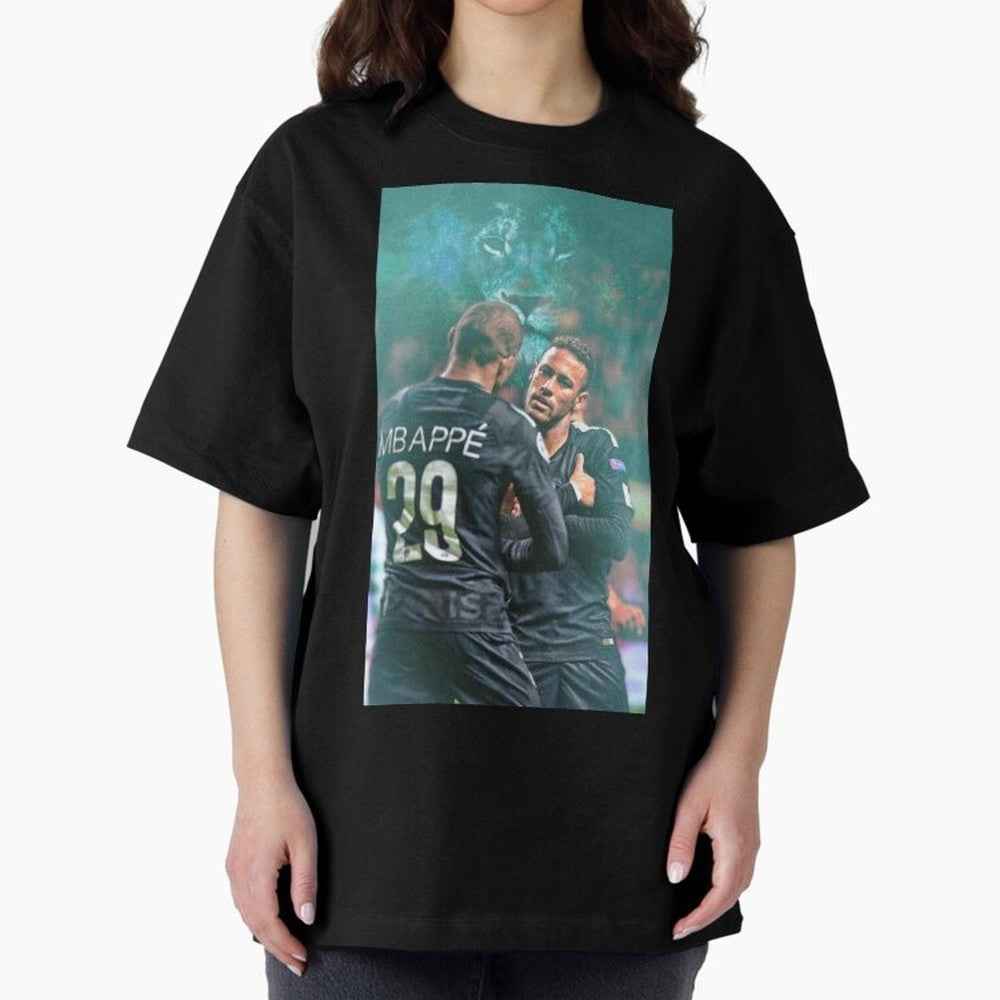 Art Neymar Wallpaper Oversized T-Shirt Carry National Pride through FIFA World Cup 2026 with Messi, Neymar and Mbappe, Brazil, Portugal and Argentina Energy, Game Day Rituals, Football Legends, Country Pride and the Road to the Final; Perfect for