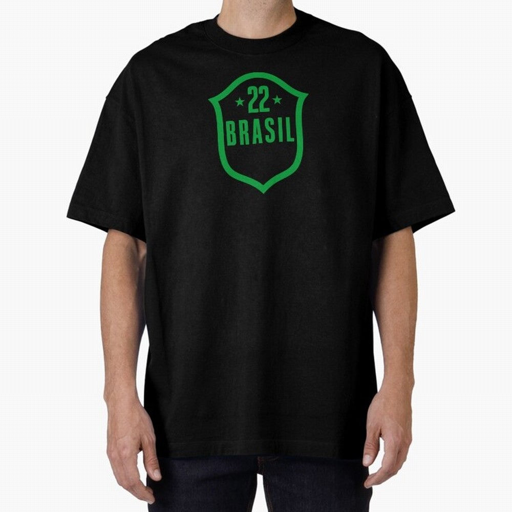 BRASIL 22 Classic T-Shirt Bring Champion Energy into FIFA World Cup 2026 Group Stage Spirit, Capturing France and Portugal, Messi, Neymar and Mbappe, Sports Nostalgia, International Competition, Famous Players and Unforgettable Victories; Great for