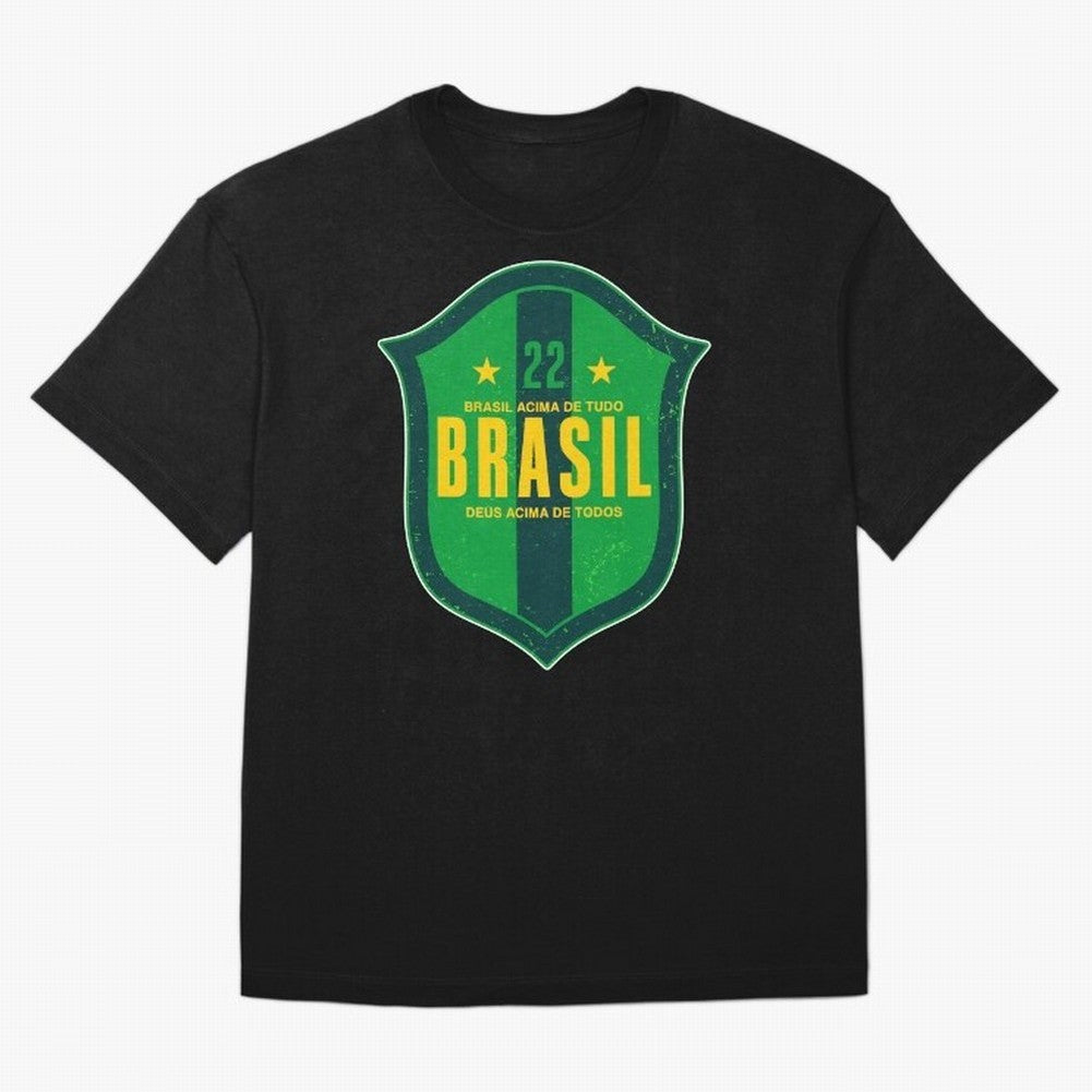 BRAS?O BRASIL 22 Oversized T-Shirt Honor Champions and Dreams in FIFA World Cup 2026 Group Stage Capturing Messi, CR7 and Mbappe, England, France and Netherlands Energy, Tournament Hype, Historic Matchups, Family Viewing Parties and Global Sports