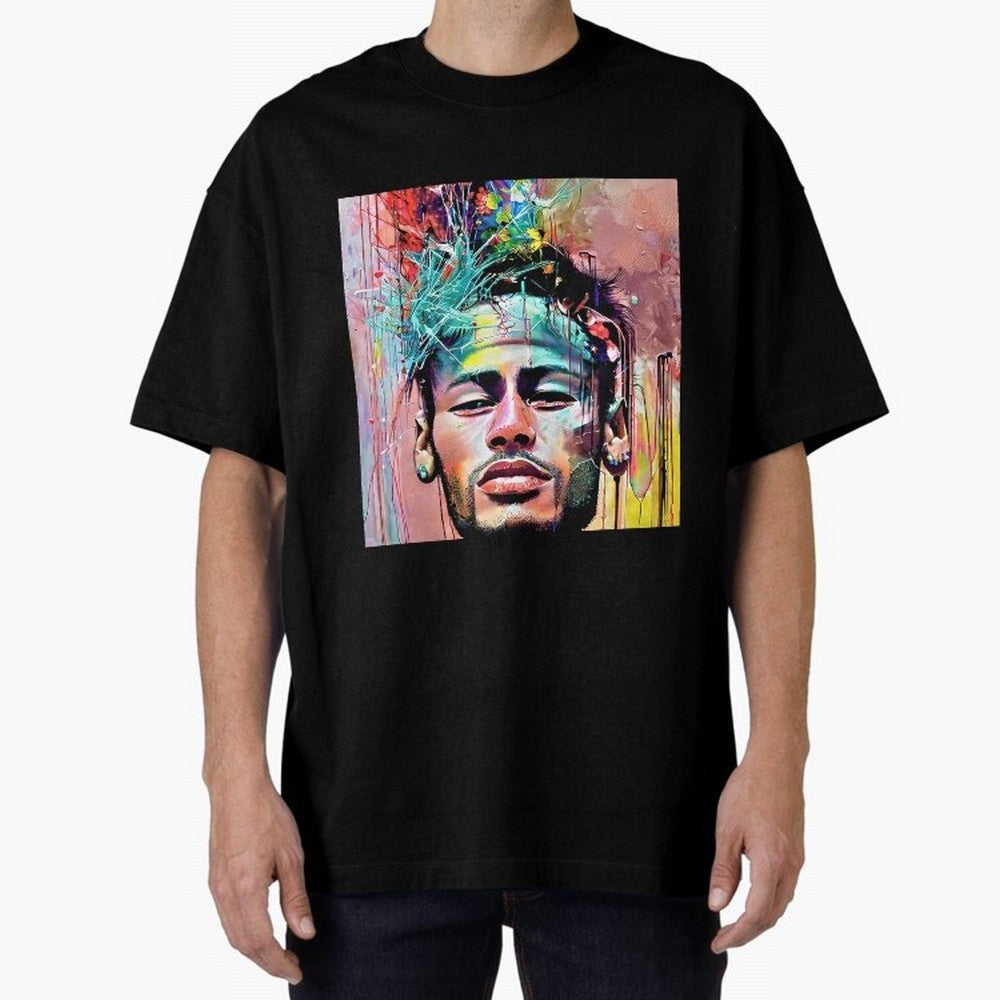 Colorful Neymar Oversized T-Shirt Feel the Heartbeat of FIFA World Cup 2026 Group Stage for Fans of Messi and Cristiano Ronaldo and England, France and Netherlands, Bringing Tournament Hype, Historic Matchups, Family Viewing Parties and Global