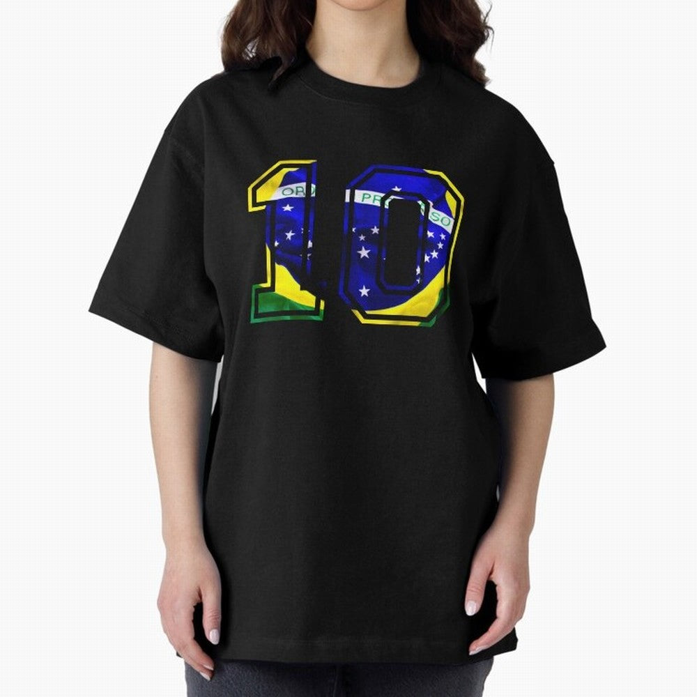 10 Brasil Essential T-Shirt Carry the Dream of Global Football Passion for FIFA World Cup 2026, Built around Messi, CR7 and Mbappe, Brazil, Championship Spirit, Famous Goals, Roaring Crowds and International Football Unity; Perfect for Fans,