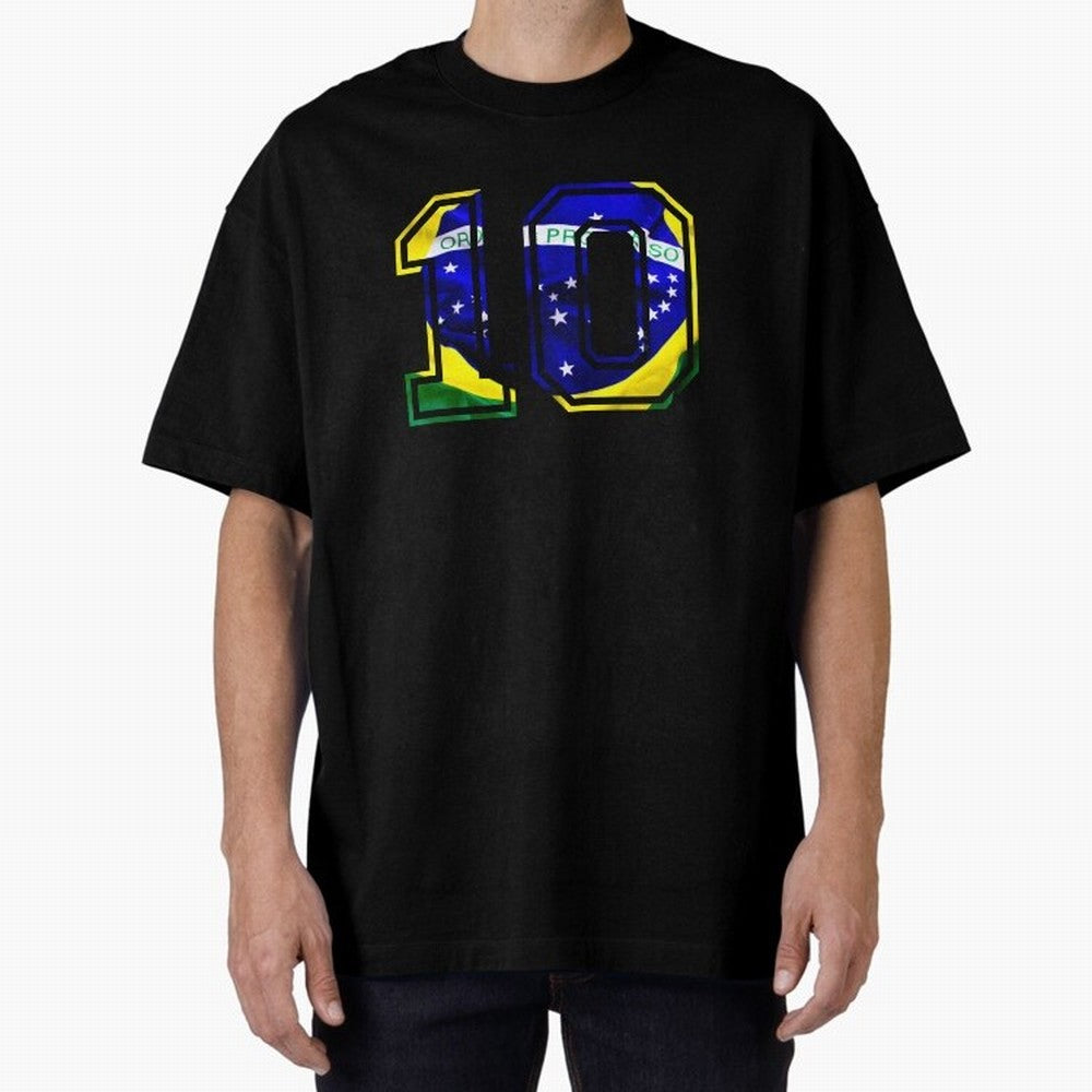 10 Brasil Essential T-Shirt Carry the Dream of Global Football Passion for FIFA World Cup 2026, Built around Messi, CR7 and Mbappe, Brazil, Championship Spirit, Famous Goals, Roaring Crowds and International Football Unity; Perfect for Fans,