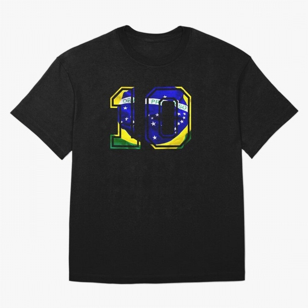 10 Brasil Essential T-Shirt Carry the Dream of Global Football Passion for FIFA World Cup 2026, Built around Messi, CR7 and Mbappe, Brazil, Championship Spirit, Famous Goals, Roaring Crowds and International Football Unity; Perfect for Fans,
