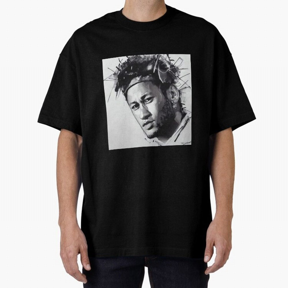 black and white Neymar Classic T-Shirt Join Supporters Worldwide for FIFA World Cup 2026 USA Canada Mexico for Fans of CR7 and Messi and France, Bringing Football Passion, Legendary Performances, Festival Vibes and Supporter Community; Ideal for
