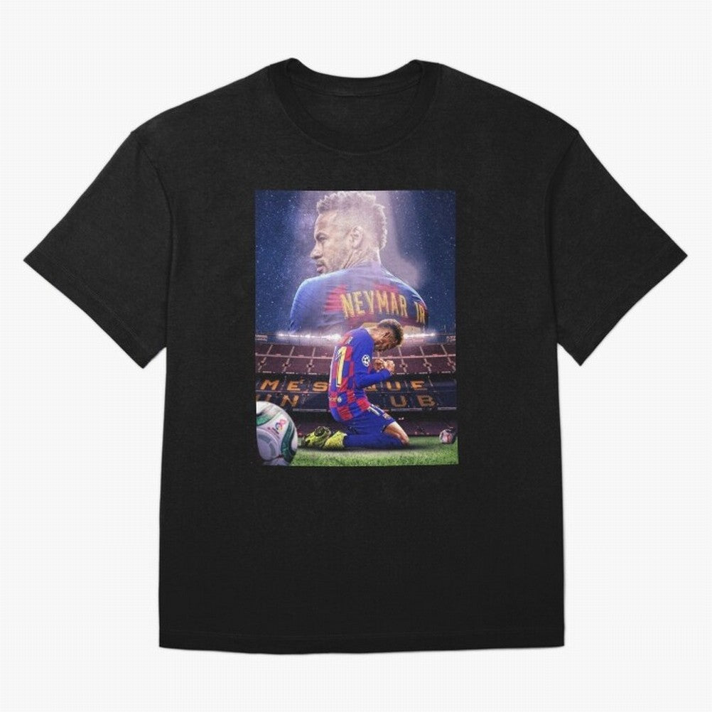 Art Wallpaper Neymar Classic T-Shirt Celebrate Football Dreams Across FIFA World Cup 2026 for Fans of Mbappe and Germany, Bringing Vintage Soccer Flavor, Modern Football Stars, National Flags and Final Night Emotion; Ideal for Fans Who Follow