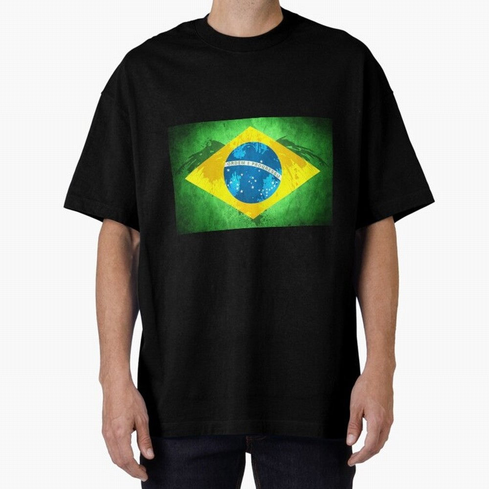Brazil Oversized T-Shirt Bring Retro Soccer Energy to FIFA World Cup 2026 Spirit, Highlighting Argentina, Messi, Champion Mindset, Group Stage Buzz, Knockout Tension and Passionate Fan Culture; Made for Die Hard Supporters, Soccer Lovers, Game Day