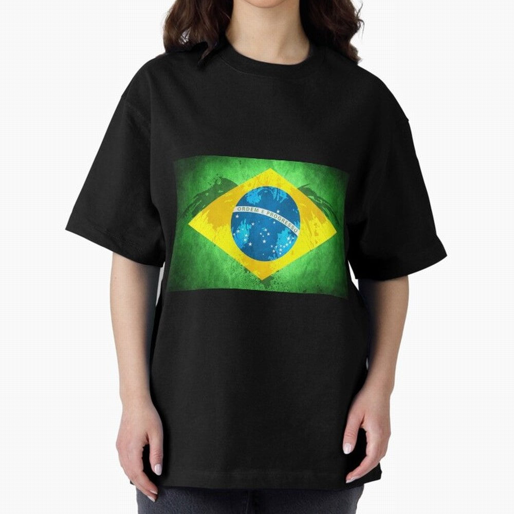 Brazil Oversized T-Shirt Bring Retro Soccer Energy to FIFA World Cup 2026 Spirit, Highlighting Argentina, Messi, Champion Mindset, Group Stage Buzz, Knockout Tension and Passionate Fan Culture; Made for Die Hard Supporters, Soccer Lovers, Game Day