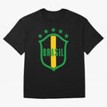 BRASIL LOGO 002 Oversized T-Shirt Join the Countdown to the FIFA World Cup 2026 Group Stage Journey through CR7 and Messi Highlights, Argentina, France and Brazil Pride, Sports Nostalgia, International Competition, Famous Players and Unforgettable