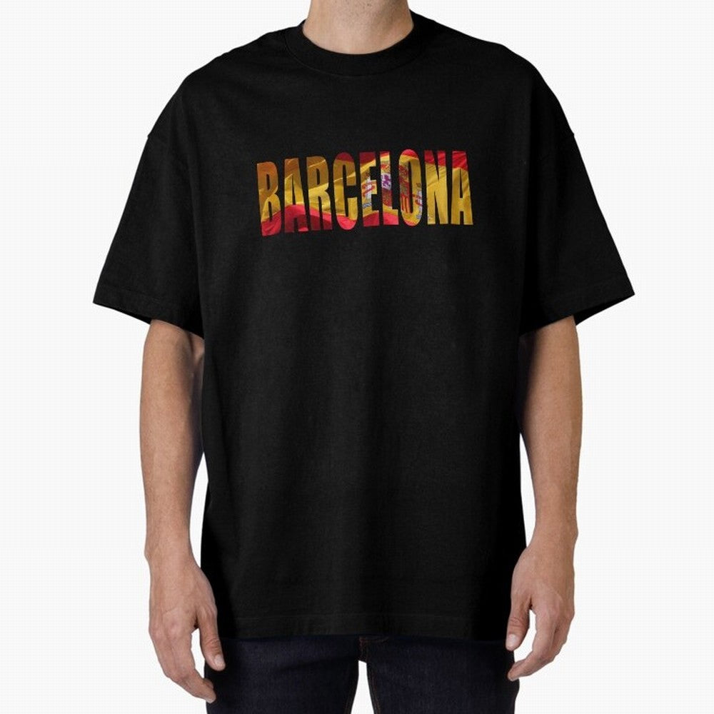 Barcelona city 2 Oversized T-Shirt Celebrate Supporters United by FIFA World Cup 2026 Group Stage Spirit, Featuring Germany, Cristiano Ronaldo, Goal Celebration Energy, Supporter Heritage, Football Icons and Worldwide Tournament Joy; Great for