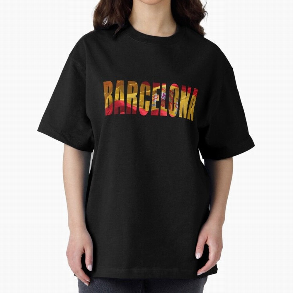 Barcelona city 2 Oversized T-Shirt Celebrate Supporters United by FIFA World Cup 2026 Group Stage Spirit, Featuring Germany, Cristiano Ronaldo, Goal Celebration Energy, Supporter Heritage, Football Icons and Worldwide Tournament Joy; Great for
