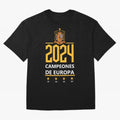 Campeonato Europa 2024 Oversized T-Shirt Carry the Dream of the FIFA World Cup 2026 USA Canada Mexico Journey through Haaland Highlights, England Pride, Vintage Soccer Flavor, Modern Football Stars, National Flags and Final Night Emotion; Made for