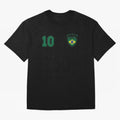 Classic Brasil Soccer No. 10 Brazil World Jersey Cup T Shirt Classic T-Shirt Celebrate Fan Culture around FIFA World Cup 2026 Group Stage for Fans of Mbappe and Portugal, Spain and Germany, Bringing Tournament Hype, Historic Matchups, Family
