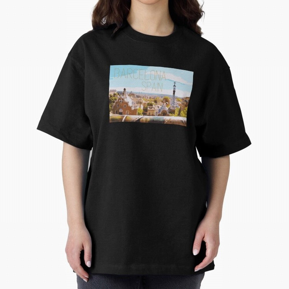 Barcelona Print Oversized T-Shirt Honor FIFA World Cup 2026 USA Canada Mexico for Fans of CR7 and Brazil, Portugal and Argentina, Bringing Tournament Hype, Historic Matchups, Family Viewing Parties and Global Sports Pride; Created for Match Day