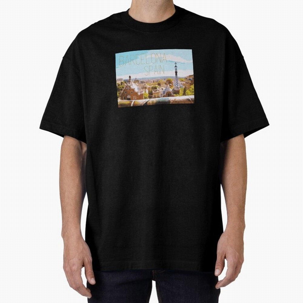 Barcelona Print Oversized T-Shirt Honor FIFA World Cup 2026 USA Canada Mexico for Fans of CR7 and Brazil, Portugal and Argentina, Bringing Tournament Hype, Historic Matchups, Family Viewing Parties and Global Sports Pride; Created for Match Day