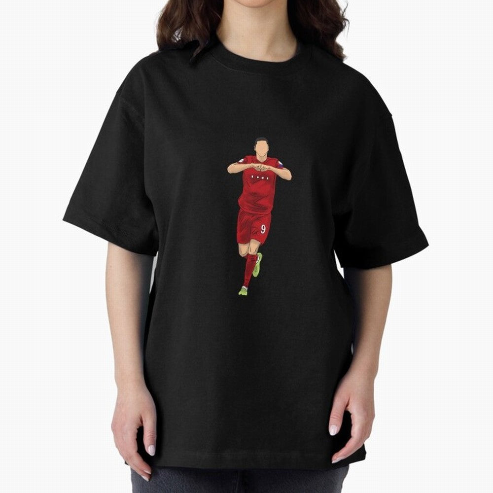 Celebration Oversized T-Shirt Spotlight the FIFA World Cup 2026 USA Canada Mexico Journey through Haaland Highlights, Spain Pride, Global Supporter Spirit, Legendary Goals, National Colors and Tournament Celebration; Perfect for Supporters Who Want