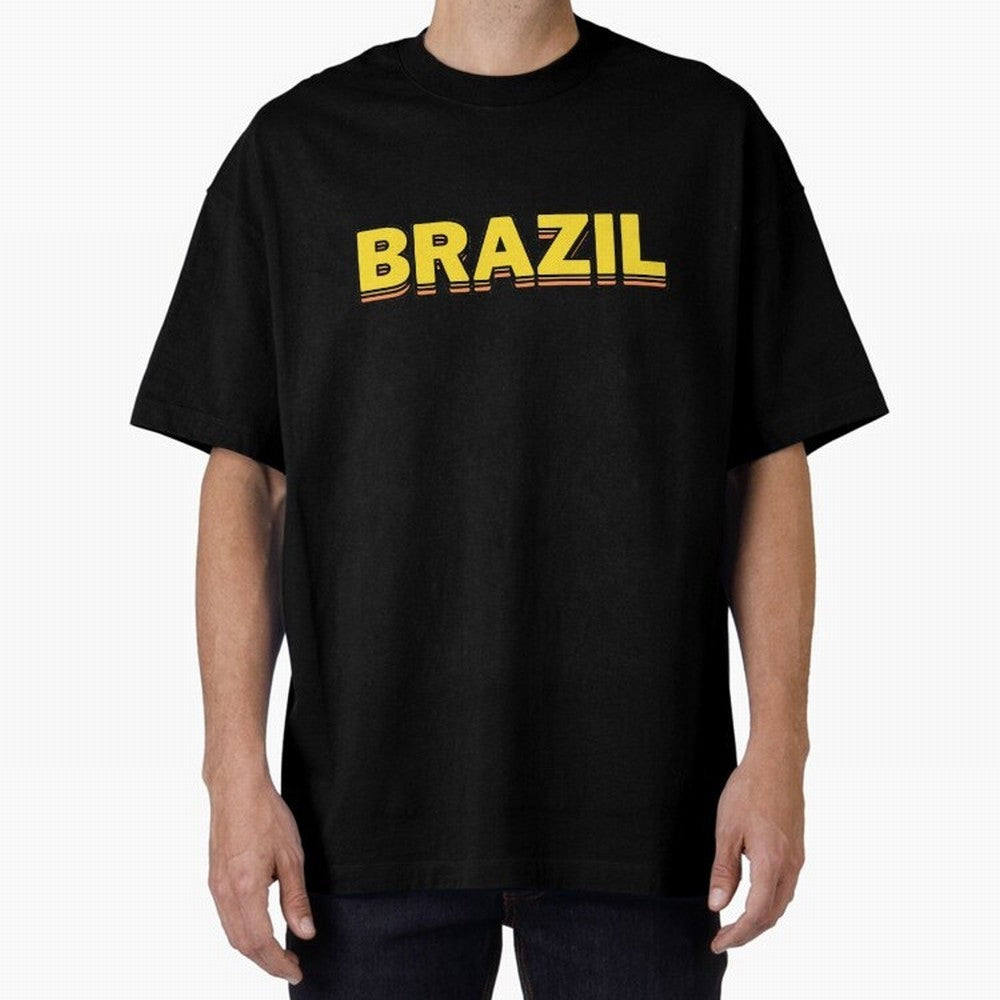 Brazil, yellow 3d sign Classic T-Shirt Bring Match Day Fire to Global Football Passion for FIFA World Cup 2026 Group Stage, Celebrating CR7, Argentina and Brazil, Supporter Pride, Iconic Celebrations, Legendary Names and Global Match Day Energy;