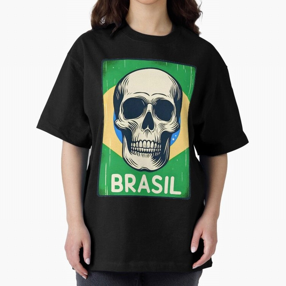 Brasil Classic T-Shirt Celebrate Fan Culture around FIFA World Cup 2026 Group Stage Spirit, Centered on Portugal, Messi, Vintage Soccer Flavor, Modern Football Stars, National Flags and Final Night Emotion; Ideal for Football Dads, Football Moms,