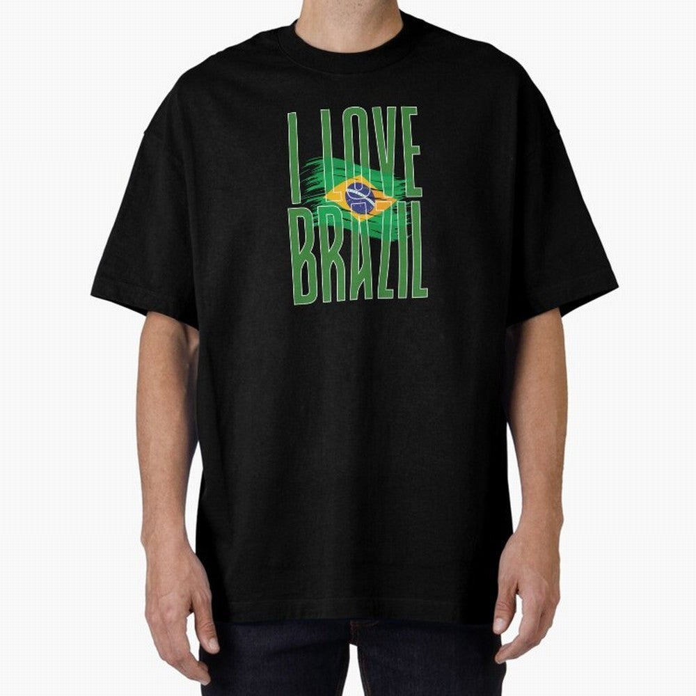 Art I Love BRAZIL Classic T-Shirt Step into FIFA World Cup 2026 Inspired by Mbappe and Neymar, Argentina and Brazil Energy, Soccer Culture, Superstar Moments, National Team Dreams and Competitive Fire; Perfect for People Who Love Argentina, Brazil,