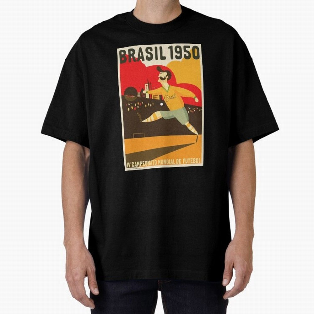 Brasil 1950 World Cup6 Essential T-Shirt Get Ready for FIFA World Cup 2026 for Fans of CR7 and Messi and Argentina and Brazil, Bringing Football History, Final Match Energy, Crowd Noise and Once in a Lifetime Moments; Created for Match Day Parties,