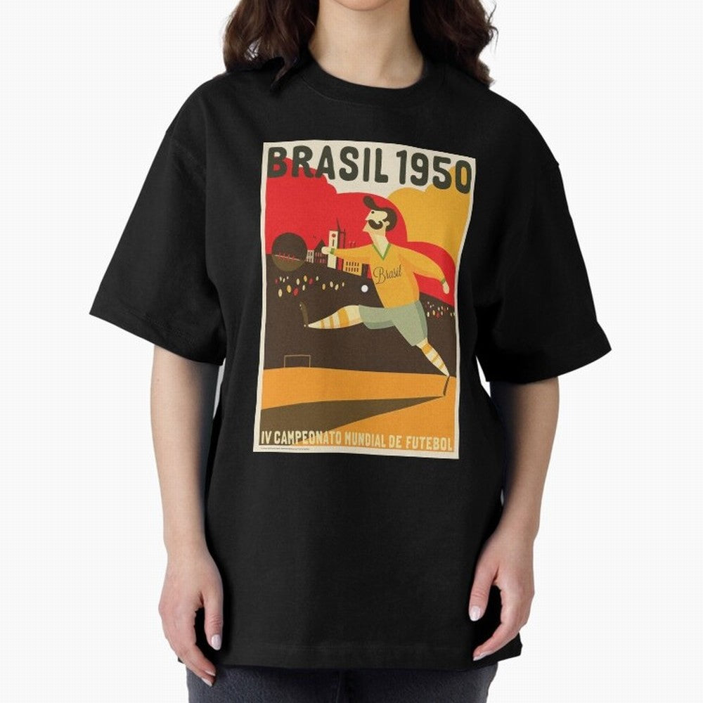 Brasil 1950 World Cup6 Essential T-Shirt Get Ready for FIFA World Cup 2026 for Fans of CR7 and Messi and Argentina and Brazil, Bringing Football History, Final Match Energy, Crowd Noise and Once in a Lifetime Moments; Created for Match Day Parties,