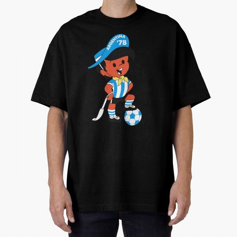 Argentina 78 Mascot Print1 Essential T-Shirt Bring Match Day Fire to FIFA World Cup 2026 USA Canada Mexico for Fans of Haaland and Brazil, Bringing Classic Soccer Heritage, Championship Pressure, Fan Loyalty and International Pride; Created for