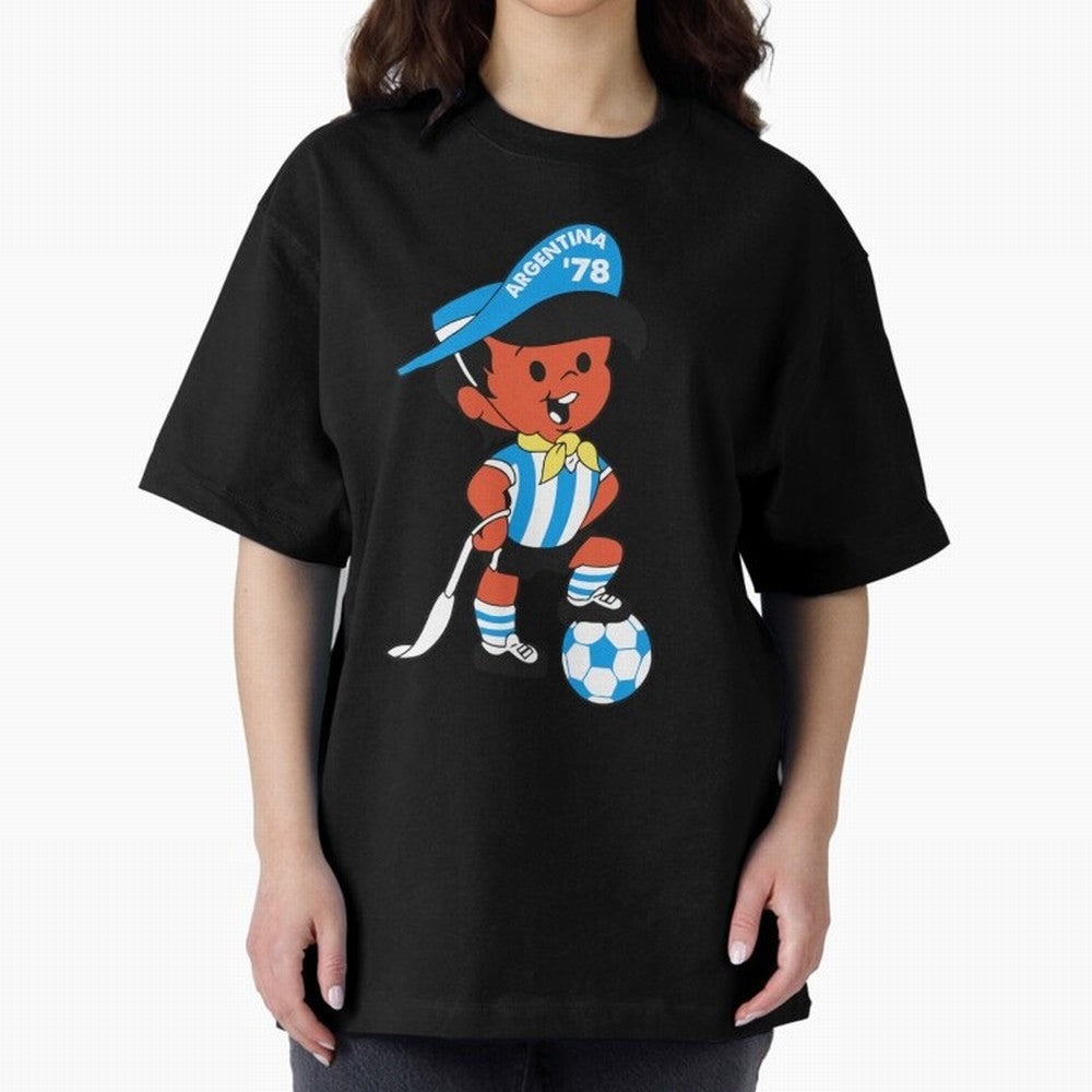 Argentina 78 Mascot Print1 Essential T-Shirt Bring Match Day Fire to FIFA World Cup 2026 USA Canada Mexico for Fans of Haaland and Brazil, Bringing Classic Soccer Heritage, Championship Pressure, Fan Loyalty and International Pride; Created for