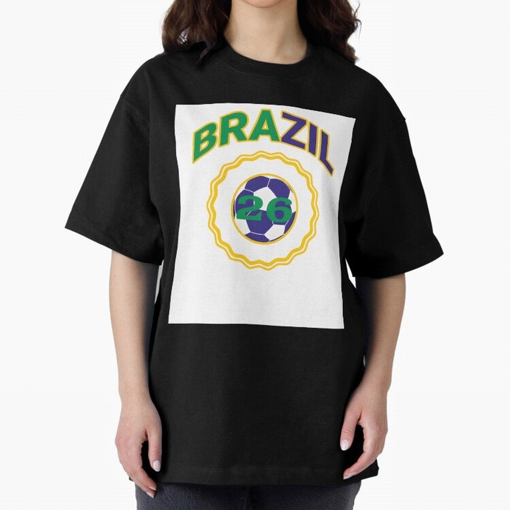 brazil 2026 world cup soccer badge Premium T-Shirt Celebrate Fan Favorites in FIFA World Cup 2026 USA Canada Mexico Celebrating Cristiano Ronaldo, Argentina and Brazil Energy, Classic Soccer Heritage, Championship Pressure, Fan Loyalty and