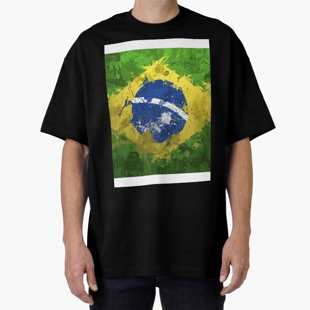 Brasilian Flag Face Mask Graphic T-Shirt Celebrate Supporters United by Match Day Hype around FIFA World Cup 2026 Group Stage, Messi, CR7 and Mbappe, Germany, Vintage Soccer Flavor, Modern Football Stars, National Flags and Final Night Emotion;
