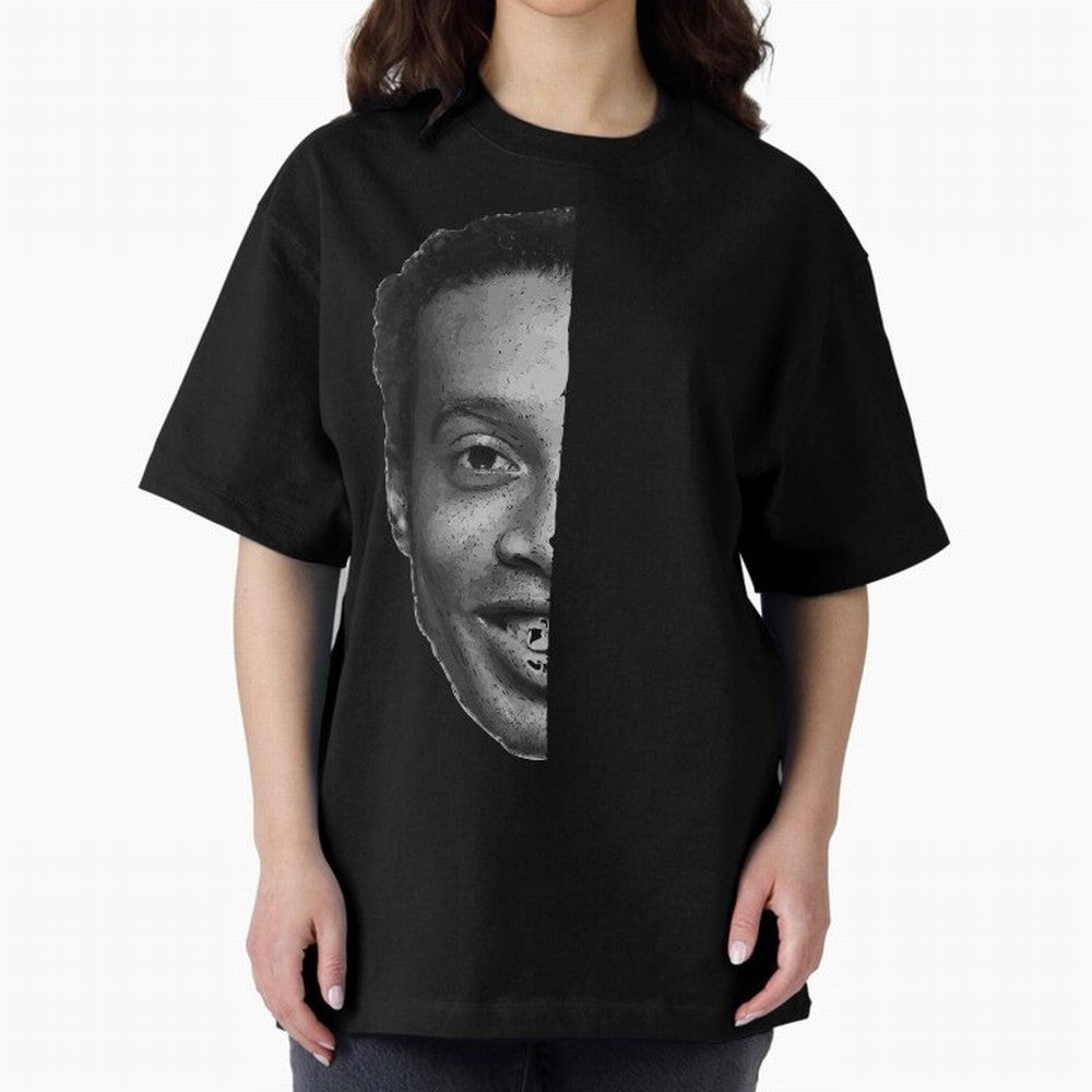 ''Football is about joy.'' Sticker - Ronaldinho Premium T-Shirt Elevate Global Football Passion for FIFA World Cup 2026 USA Canada Mexico, Connected to Messi, Neymar and Mbappe, Brazil, Stadium Chants, National Pride, Trophy Dreams and