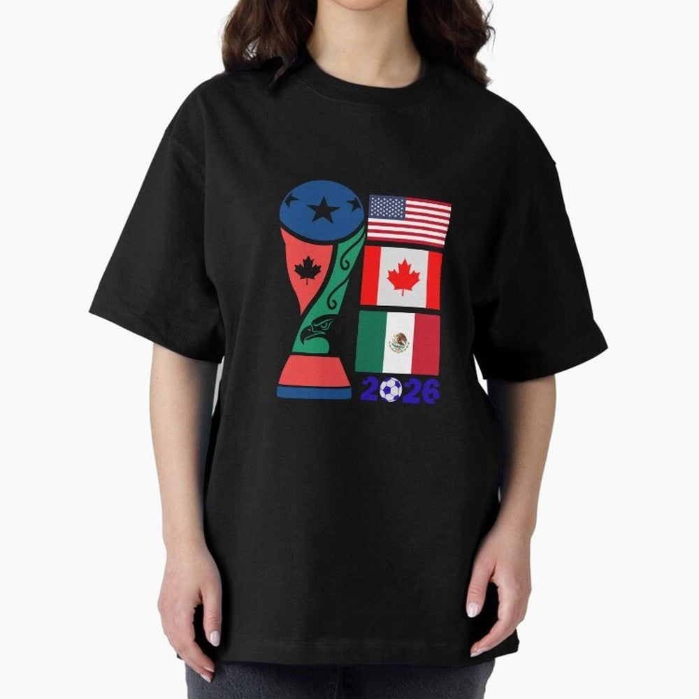 North America Football Unity 2026 Classic T-Shirt Experience the Global Stage of FIFA World Cup 2026 for Fans of Messi and Cristiano Ronaldo and England, Bringing Game Day Rituals, Football Legends, Country Pride and the Road to the Final; Ideal