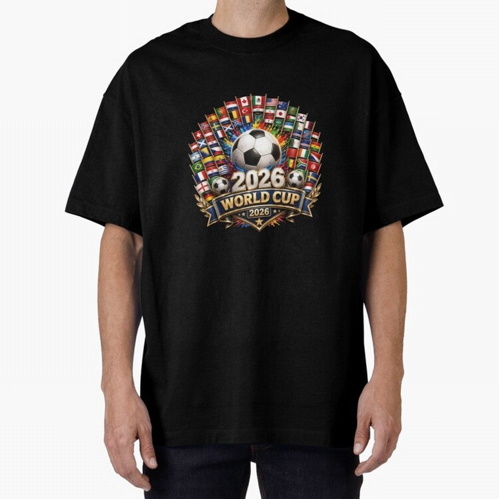 World Cup 2026, Soccer Tournament, 2026 Retro World Cup, Usa Canada Mexico Football Classic T-Shirt Share FIFA World Cup 2026 USA Canada Mexico Filled with Haaland and Mbappe, Argentina and Brazil Energy, Football Festival Excitement, Trophy