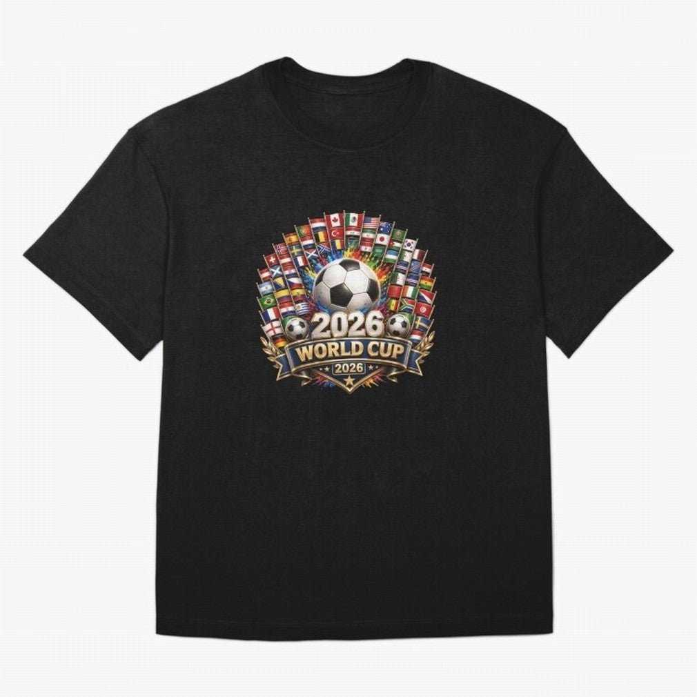 World Cup 2026, Soccer Tournament, 2026 Retro World Cup, Usa Canada Mexico Football Classic T-Shirt Share FIFA World Cup 2026 USA Canada Mexico Filled with Haaland and Mbappe, Argentina and Brazil Energy, Football Festival Excitement, Trophy