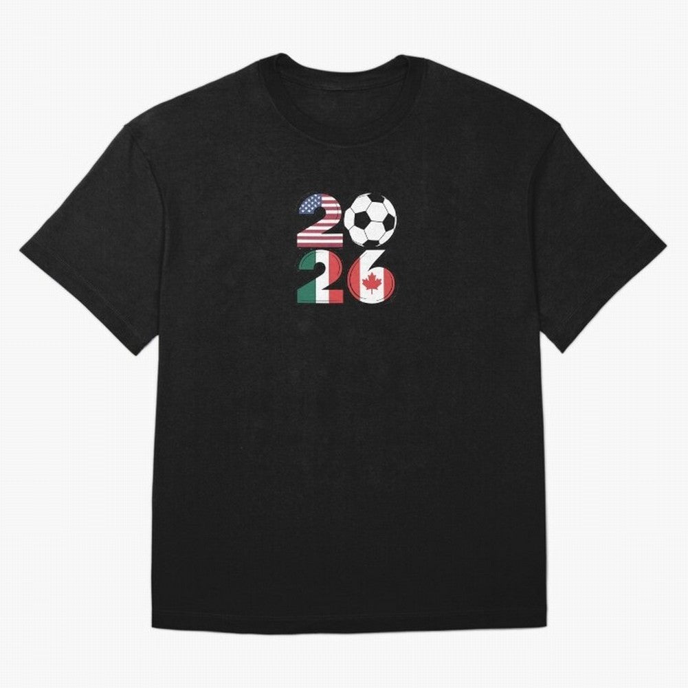 2026 soccer logo Classic T-Shirt Celebrate the Biggest Stage of FIFA World Cup 2026 Group Stage for Fans of Cristiano Ronaldo, Haaland and CR7 and Portugal, Bringing Championship Spirit, Famous Goals, Roaring Crowds and International Football