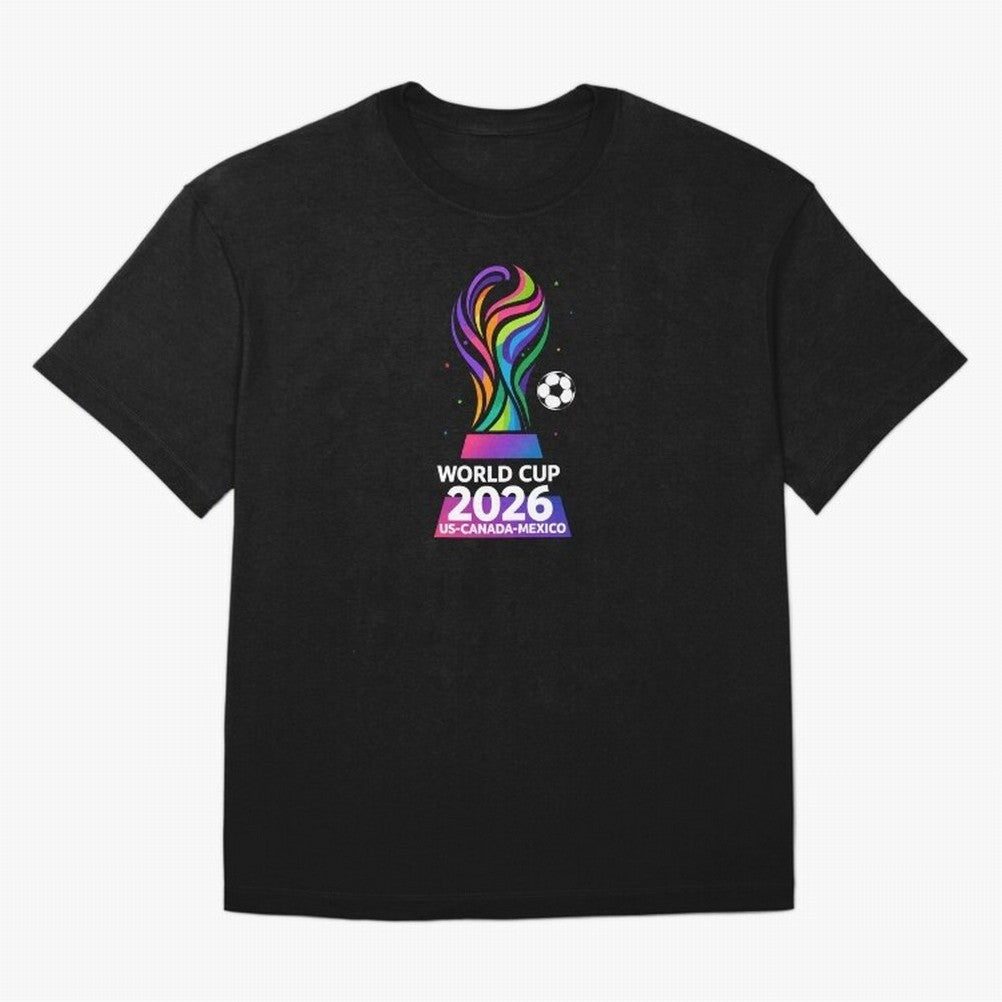 World Cup 2026 US-Canada-Mexico Soccer Trophy Classic T-Shirt Celebrate Rivalries and Pride in Match Day Hype around FIFA World Cup 2026, Haaland and Mbappe, France, Fan Favorite Moments, National Team Passion, Big Match Drama and Soccer History;