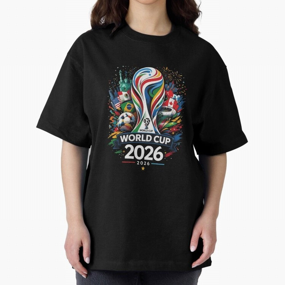 World Cup 2026, Soccer Fan Classic T-Shirt Celebrate Classic Football Spirit in FIFA World Cup 2026 USA Canada Mexico Centered on Messi, Brazil Energy, Vintage Soccer Flavor, Modern Football Stars, National Flags and Final Night Emotion; Great for