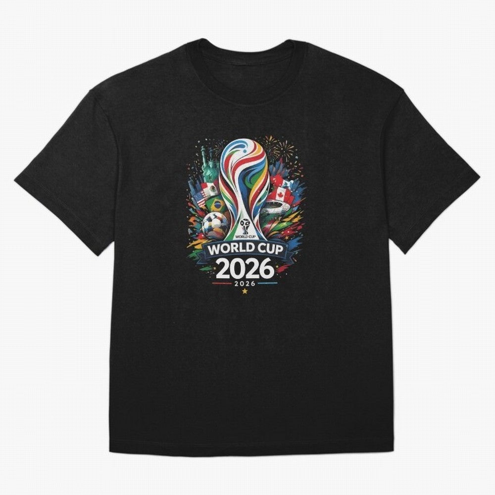 World Cup 2026, Soccer Fan Classic T-Shirt Celebrate Classic Football Spirit in FIFA World Cup 2026 USA Canada Mexico Centered on Messi, Brazil Energy, Vintage Soccer Flavor, Modern Football Stars, National Flags and Final Night Emotion; Great for