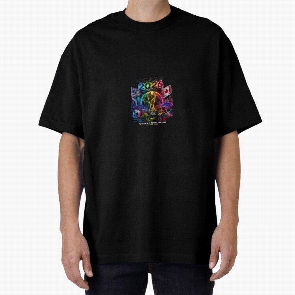 World Cup 2026 ¨C United Passion ?? | Neon Football Design Classic T-Shirt Elevate FIFA World Cup 2026 Group Stage Celebrating Cristiano Ronaldo, Argentina and Brazil Energy, Supporter Pride, Iconic Celebrations, Legendary Names and Global Match