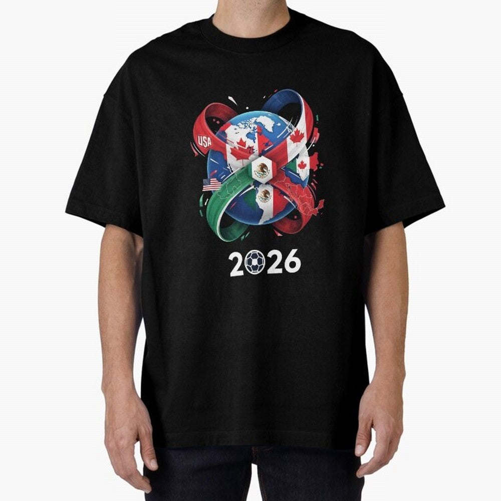 World United by Football 2026 Classic T-Shirt Follow Global Football Passion for FIFA World Cup 2026 USA Canada Mexico, Driven by Haaland and Mbappe, Spain, Football Festival Excitement, Trophy Ambitions, Country Rivalries and Star Player Buzz;