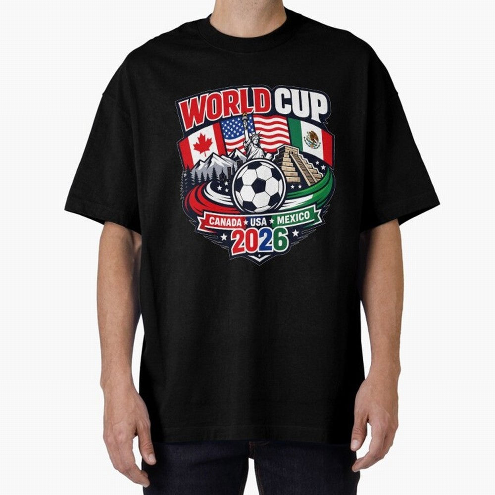FIFA World Cup 2026 Classic T-Shirt Carry the Dream of Match Day Hype around FIFA World Cup 2026 Group Stage, Messi, England, France and Netherlands, Retro Football Energy, Iconic Rivalries, Trophy Chase Drama and Stadium Atmosphere; Ideal for Fans