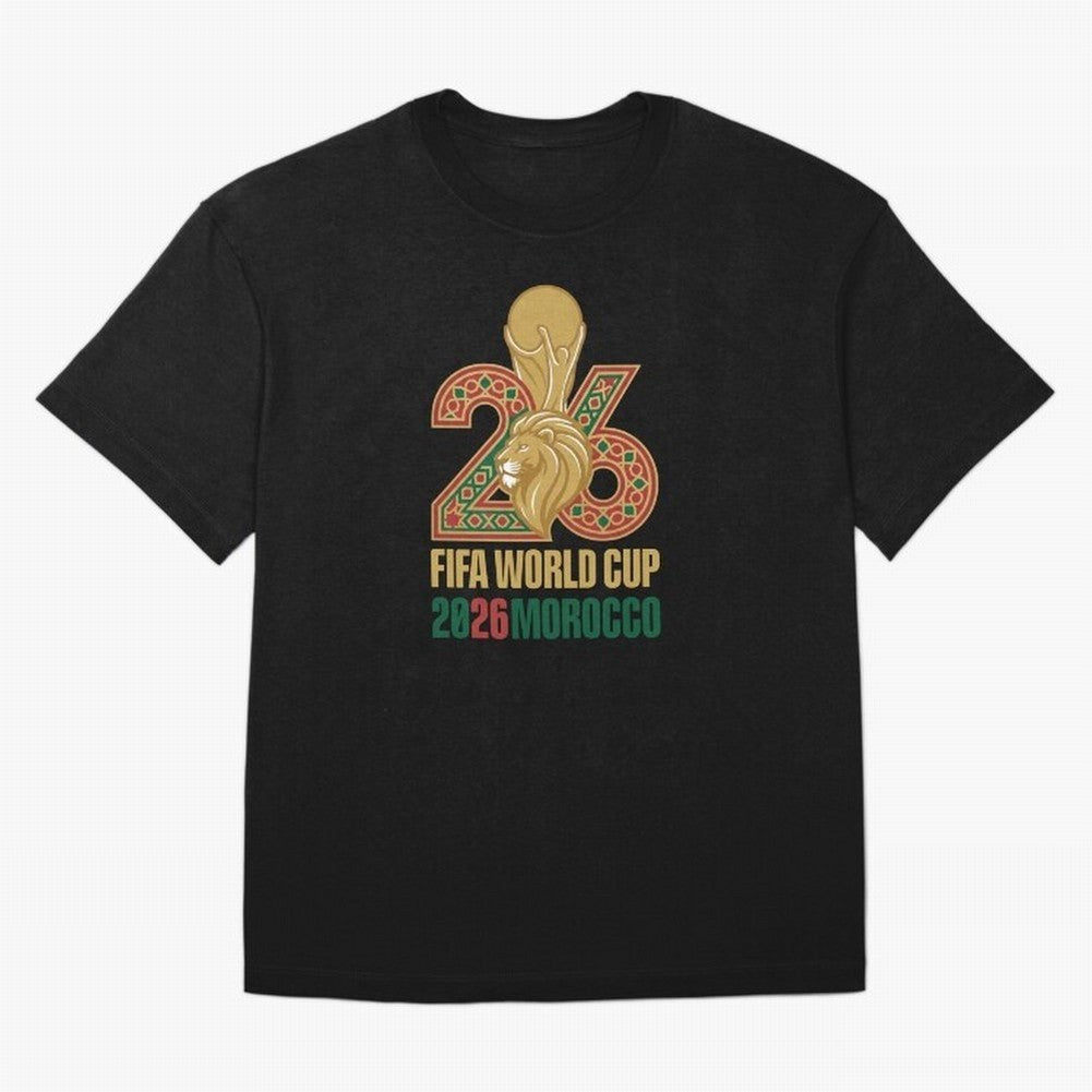 WORLD CUP 2026 MOROCCO Classic T-Shirt Make Your Look Match Global Football Passion for FIFA World Cup 2026 USA Canada Mexico, Made for Messi and Cristiano Ronaldo, England, Champion Mindset, Group Stage Buzz, Knockout Tension and Passionate Fan