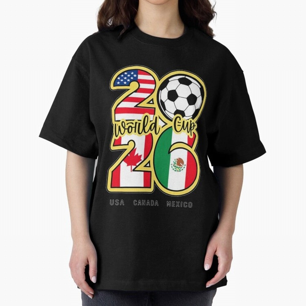 World Cup 2026, Usa Canada Mexico Football Classic T-Shirt Keep Football History Alive during the FIFA World Cup 2026 Group Stage Journey through Messi Highlights, France Pride, Vintage Soccer Flavor, Modern Football Stars, National Flags and Final