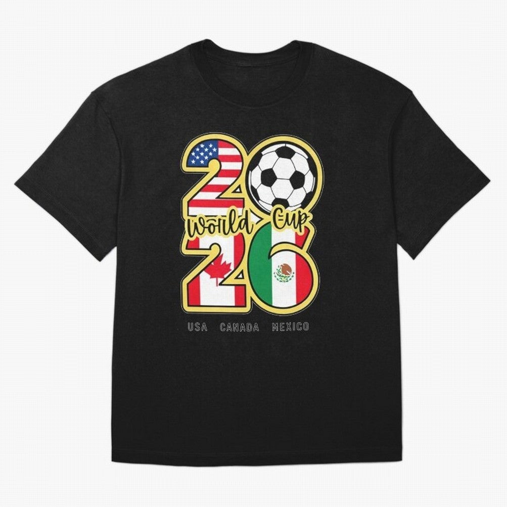 World Cup 2026, Usa Canada Mexico Football Classic T-Shirt Keep Football History Alive during the FIFA World Cup 2026 Group Stage Journey through Messi Highlights, France Pride, Vintage Soccer Flavor, Modern Football Stars, National Flags and Final