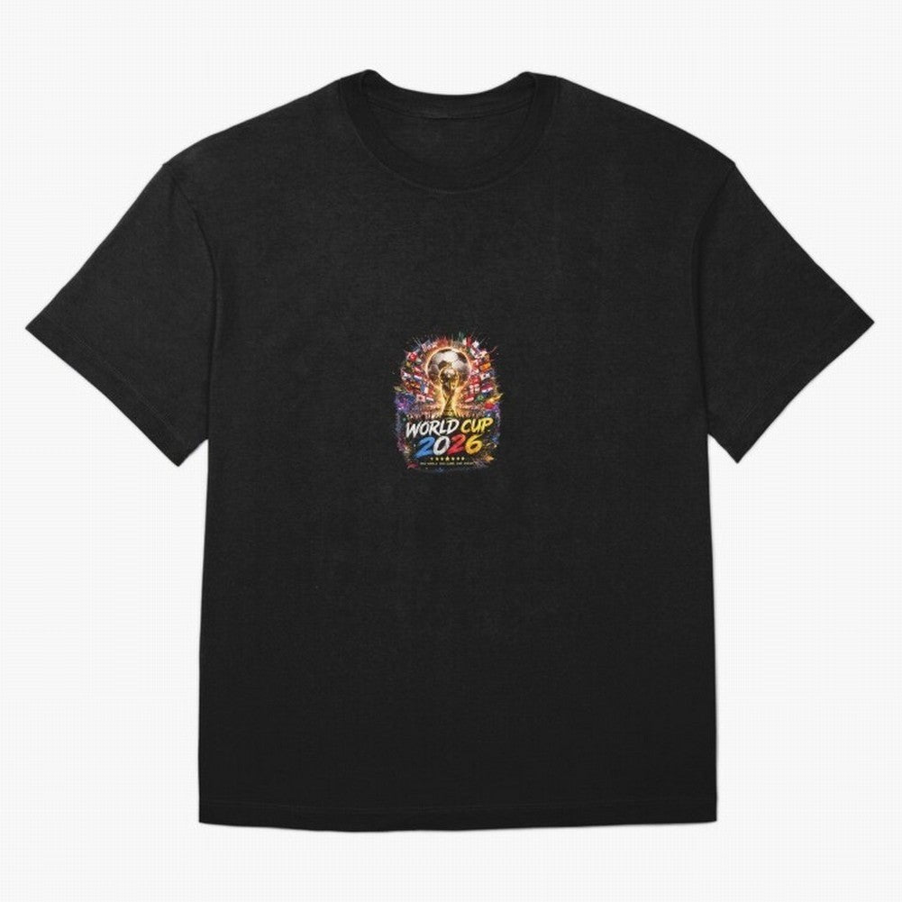 Copy of World Cup 2026 ¨C United Passion ?? | Neon Football Design Classic T-Shirt Elevate the FIFA World Cup 2026 Journey through CR7 and Messi Highlights, Argentina and Brazil Pride, Sports Nostalgia, International Competition, Famous Players and