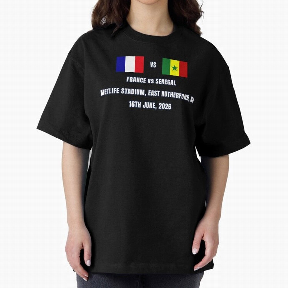 France vs Senegal 16 June 2026 ¨C Football Match Design East Rutherford Classic T-Shirt Feel the FIFA World Cup 2026 Journey through CR7 Highlights, Germany Pride, Classic Soccer Heritage, Championship Pressure, Fan Loyalty and International Pride;