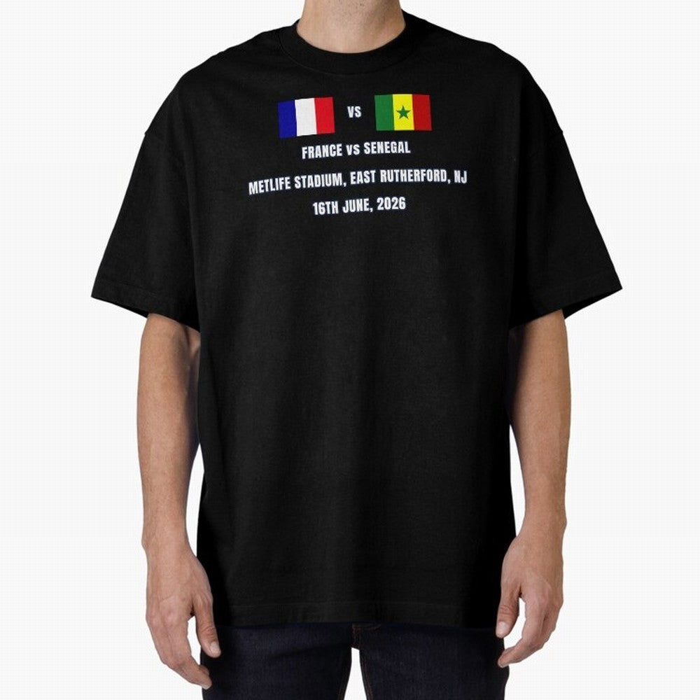 France vs Senegal 16 June 2026 ¨C Football Match Design East Rutherford Classic T-Shirt Feel the FIFA World Cup 2026 Journey through CR7 Highlights, Germany Pride, Classic Soccer Heritage, Championship Pressure, Fan Loyalty and International Pride;