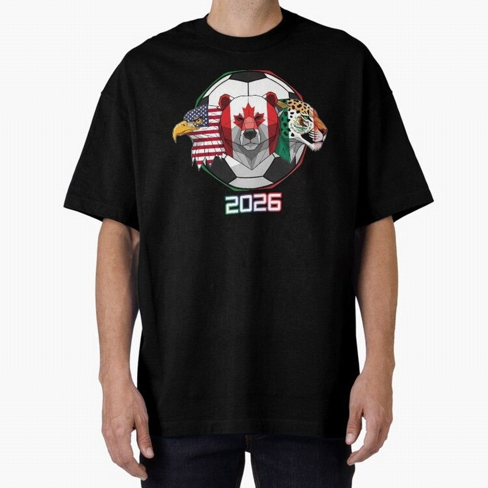 North American Soccer Animals 2026 Classic T-Shirt Bring Trophy Dreams to FIFA World Cup 2026 Spirit, Centered on England, France and Netherlands, CR7, Championship Spirit, Famous Goals, Roaring Crowds and International Football Unity; Perfect for