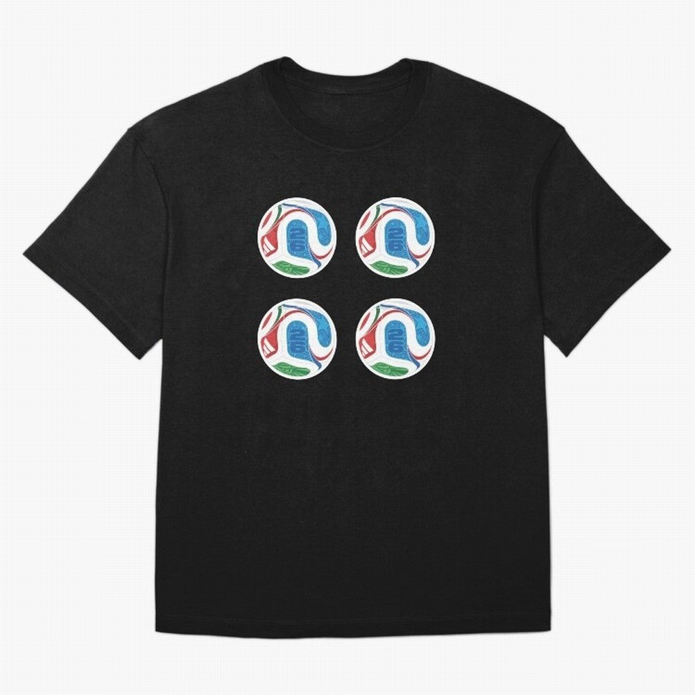2026 World Soccer Ball Sticker Pack (4 pcs) Classic T-Shirt Feel Global Football Passion for FIFA World Cup 2026, Featuring CR7, France and Portugal, Stadium Chants, National Pride, Trophy Dreams and Unforgettable Football Memories; Perfect for
