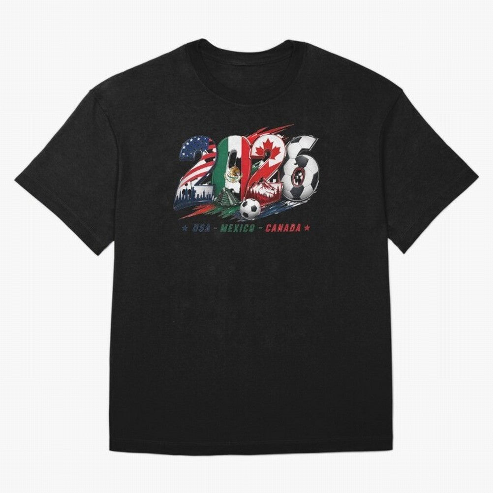 United by Football 2026 North America Soccer Design Classic T-Shirt Live the Energy of FIFA World Cup 2026 Group Stage Spirit, Capturing Argentina, France and Brazil, CR7, Global Supporter Spirit, Legendary Goals, National Colors and Tournament