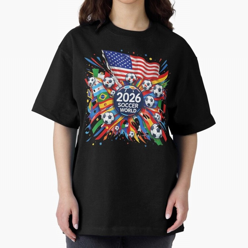 2026 Soccer World Cup United States Mexico Canada Football Championship Tournament Classic T-Shirt Celebrate Global Passion for FIFA World Cup 2026 Spirit, Filled with Brazil, Neymar, Stadium Memories, Football Loyalty, International Chants and